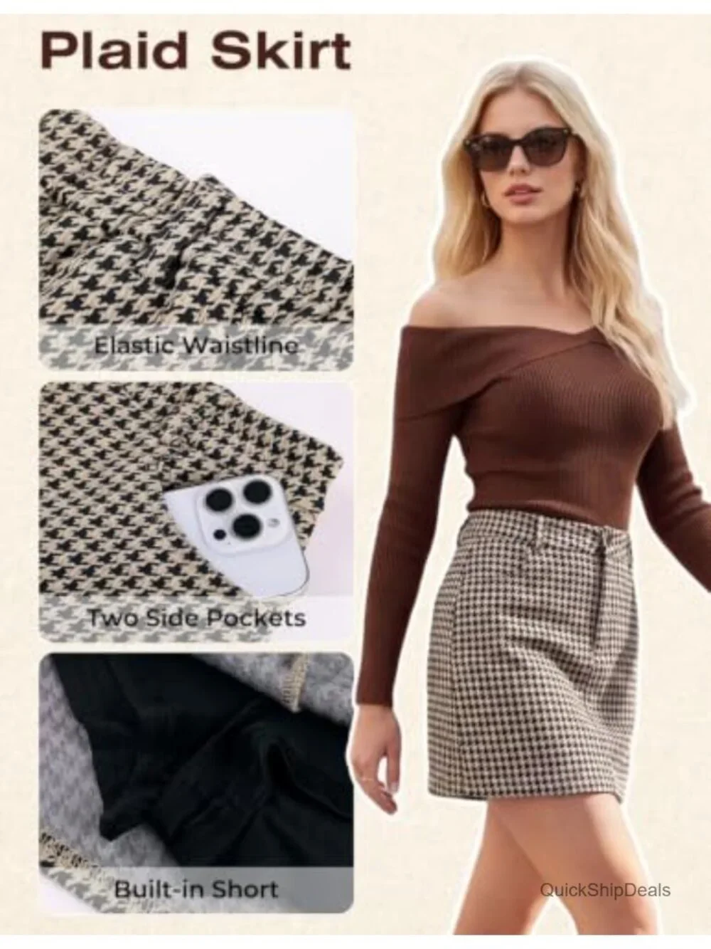 N/A women plaid